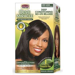 African Pride Olive Miracle No-Lye Relaxer 1 Application Regular Kit African Pride