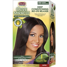 African Pride Olive Miracle No-Lye Relaxer 1 Application Super Kit African Pride