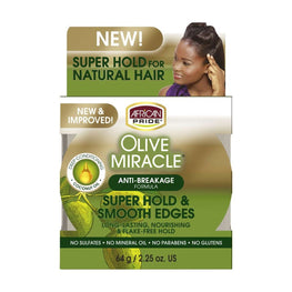 African Pride Olive Miracle Super Hold Smooth Edges 2.25 Oz African Pride