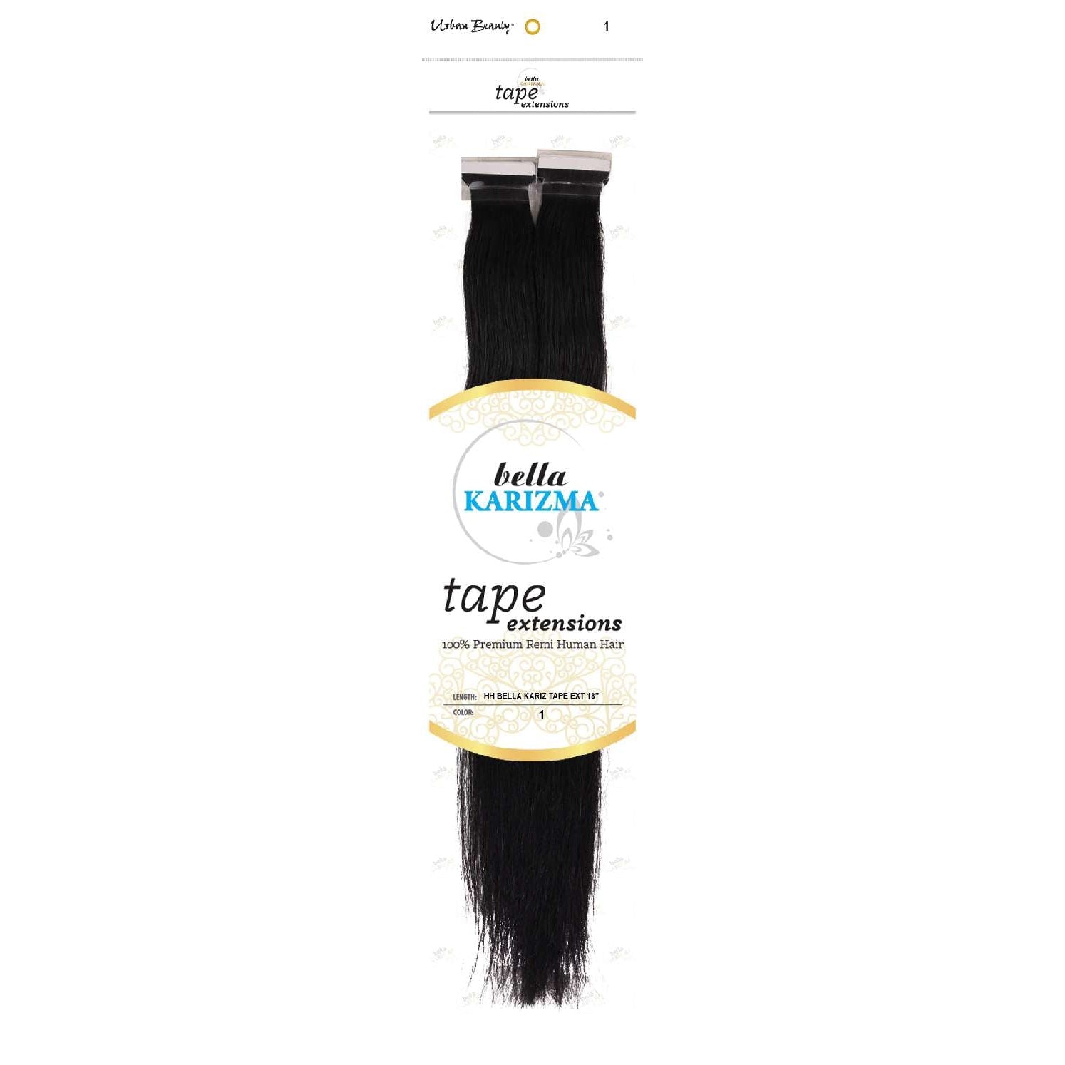 Human Hair Bella Karizma Tape Hair Extension 18 Inch 1 Human Hair Bella Karizma Tape Hair Extension 18 Inch 1 Urban Beauty