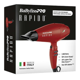 Babylisspro Limited Edition Red Rapido Dryer BaByliss