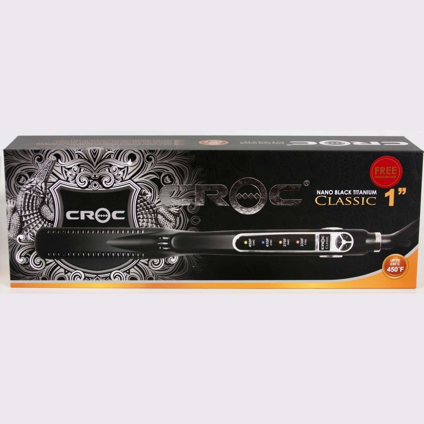 Croc Flat Iron Led Titanium Black Croc Flat Iron Led Titanium Black Croc