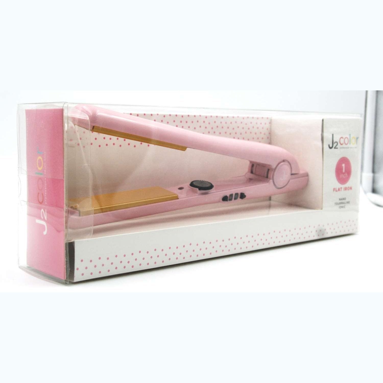 J2 Hair Tools Color Flat Iron Metallic Pink J2 Hair Tools Color Flat Iron Metallic Pink J2 Hair Tools
