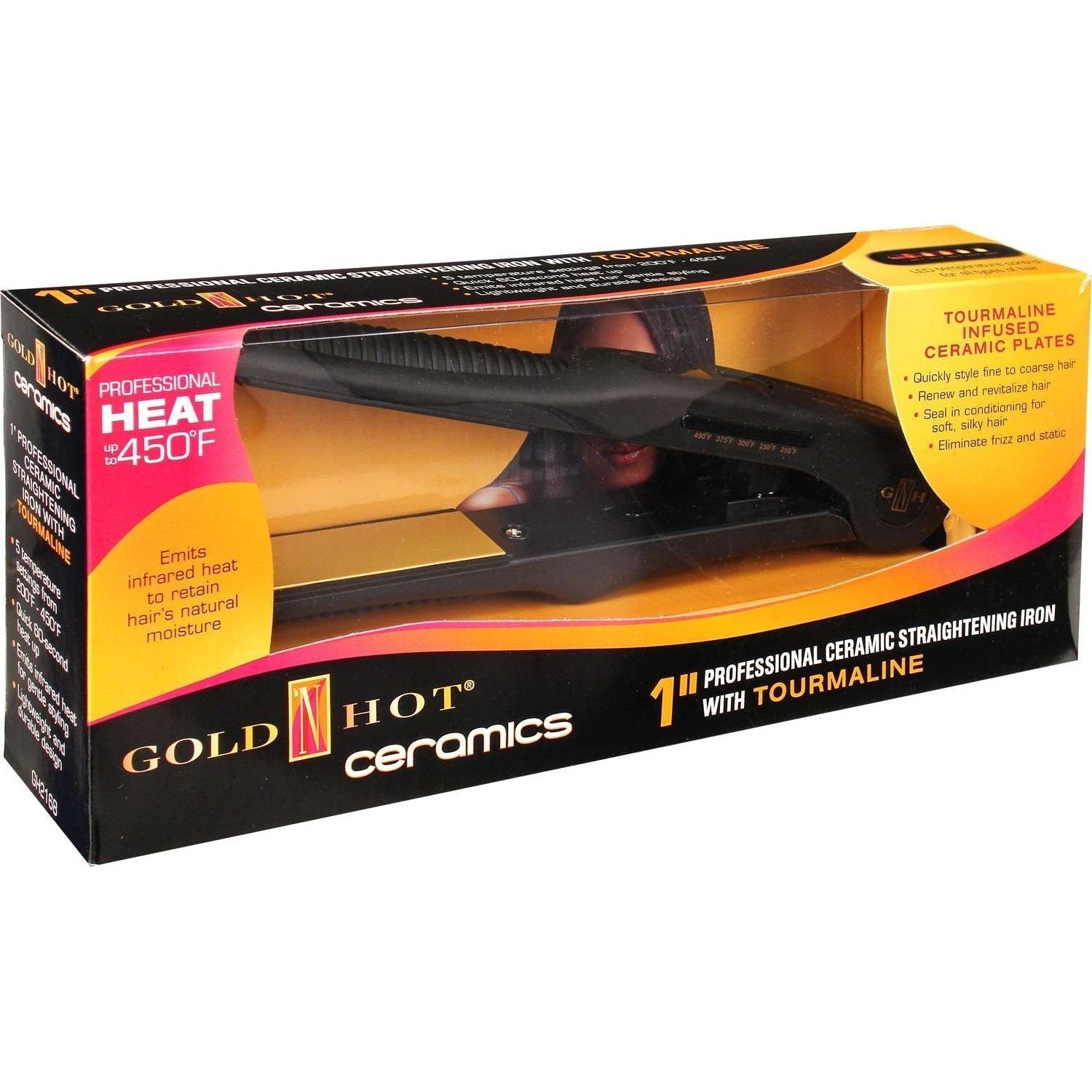 Gold N Hot Flat Iron Ceramic Tourmaline Gold N Hot Flat Iron Ceramic Tourmaline Gold N Hot