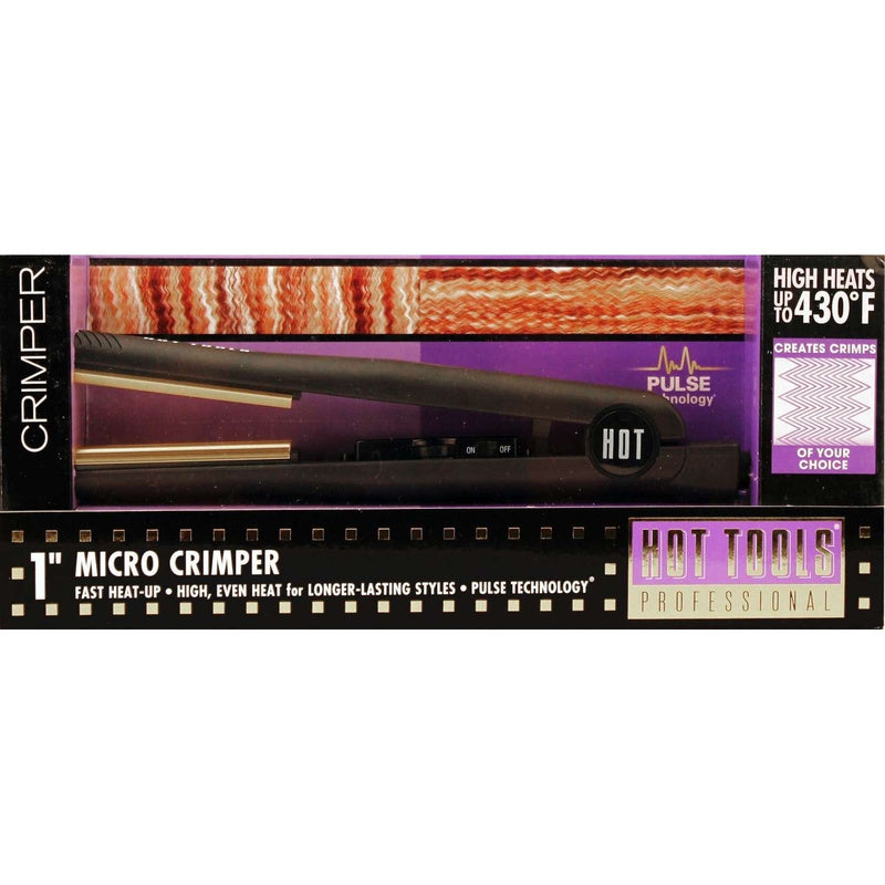Hot Tools Micro Crimper 1 In Hot Tools Micro Crimper 1 inch in packaging on white background