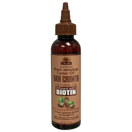 Okay Pure Naturals Black Jamaican Castor Oil Hair Growth Infused With Biotin 4.0 Fl Oz Okay