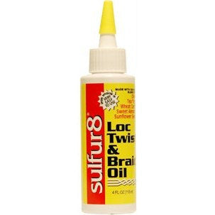 Sulfur-8 Loc Twist & Braid Oil Sulfur-8 Loc Twist and Braid Oil at original image size on white background