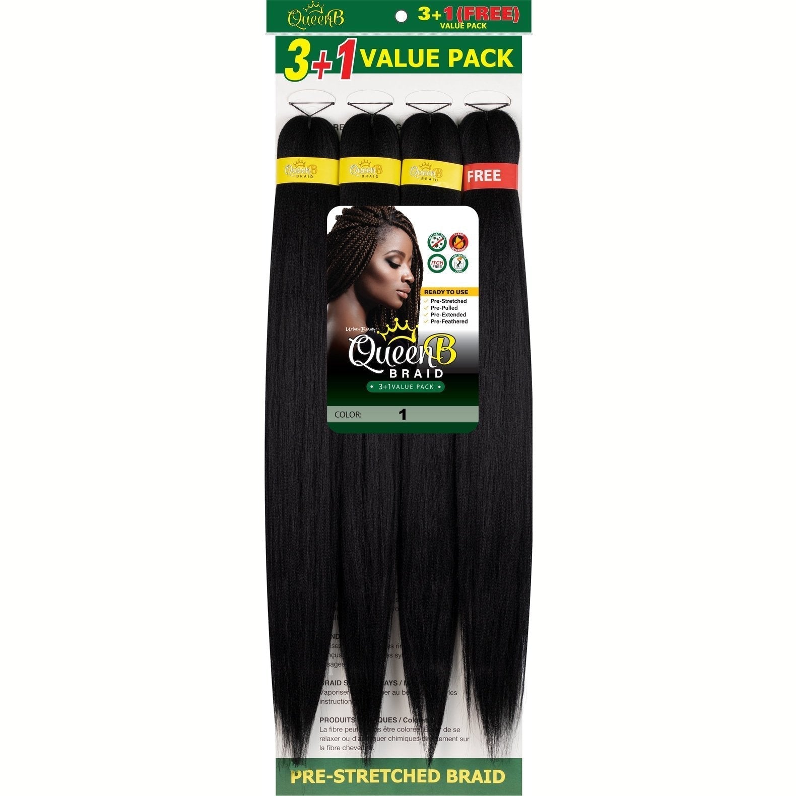 Queen B Pre-Stretched Value Pack Queen B Pre-Stretched Value Pack URBAN BEAUTY