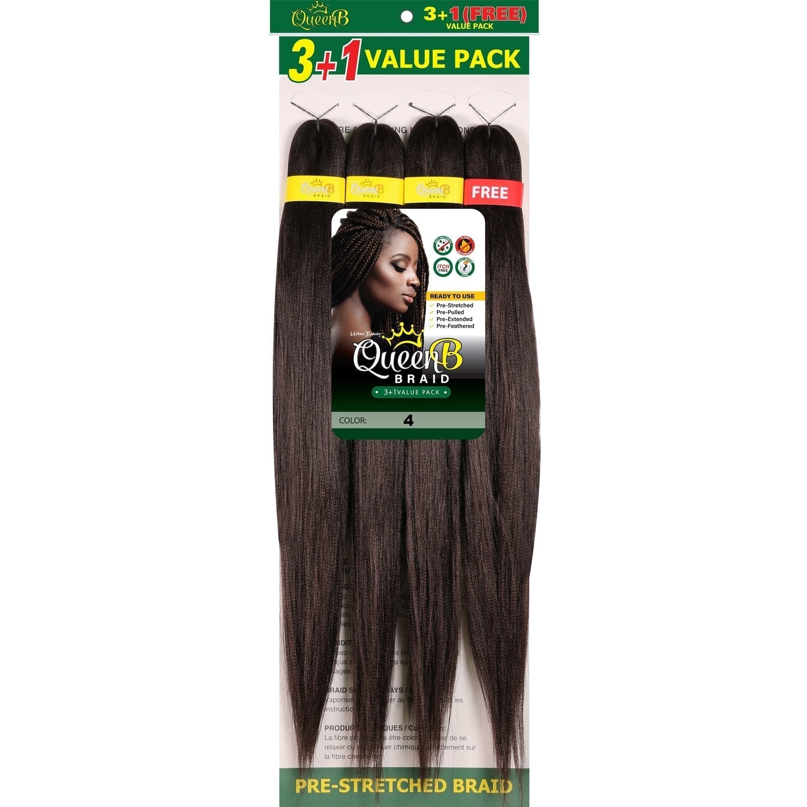 Queen B Pre-Stretched Value Pack Queen B Pre-Stretched Value Pack URBAN BEAUTY
