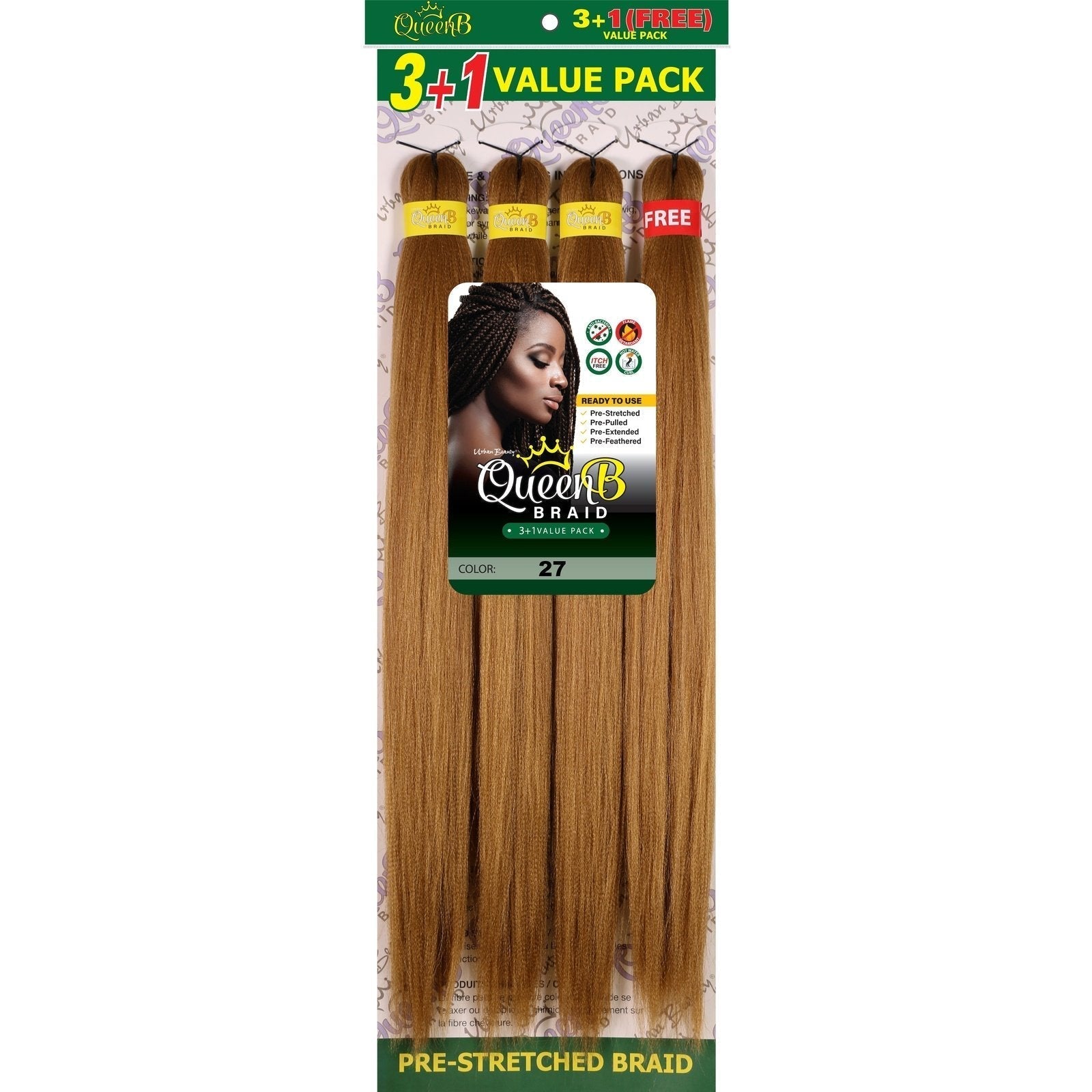 Queen B Pre-Stretched Value Pack Queen B Pre-Stretched Value Pack URBAN BEAUTY
