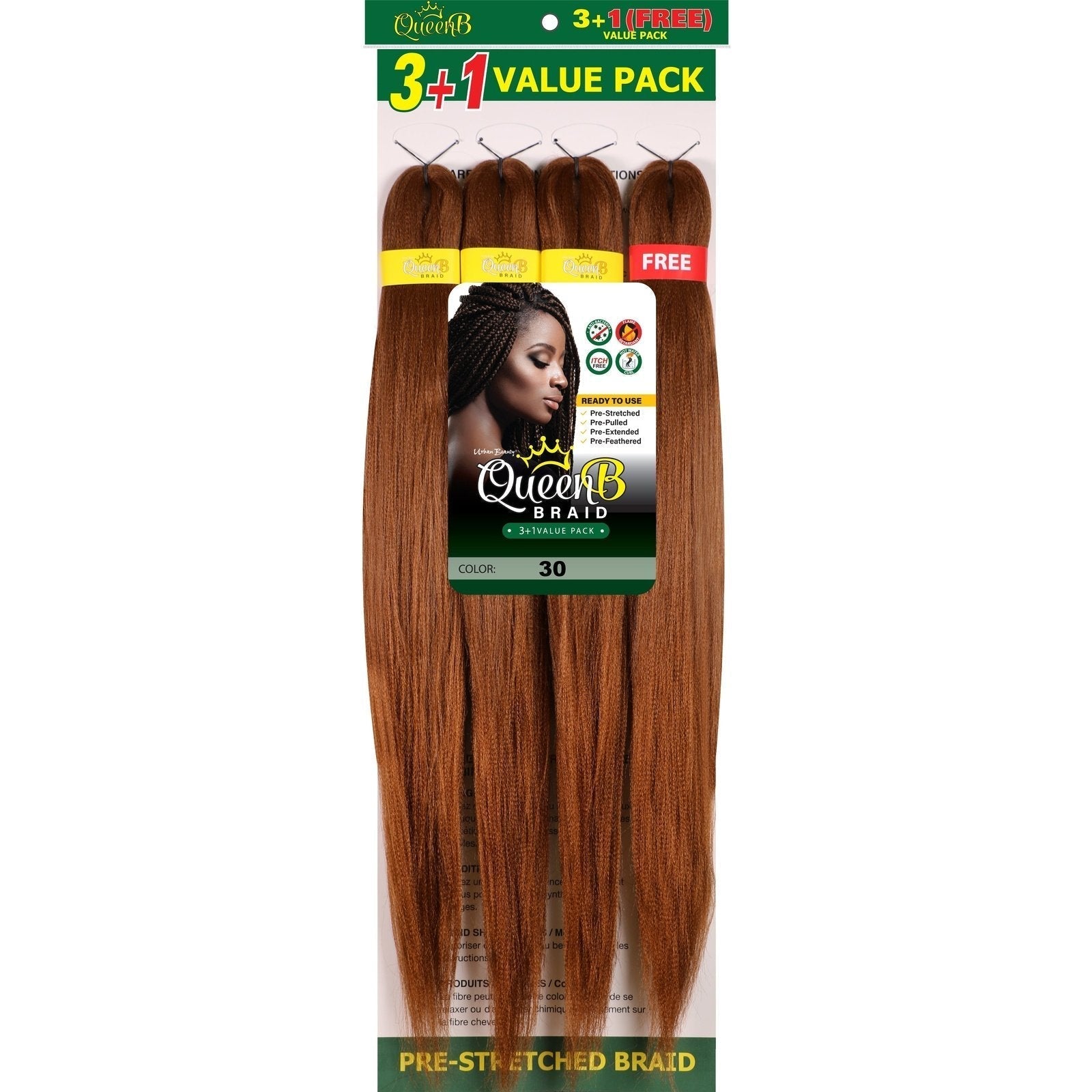 Queen B Pre-Stretched Value Pack Queen B Pre-Stretched Value Pack URBAN BEAUTY