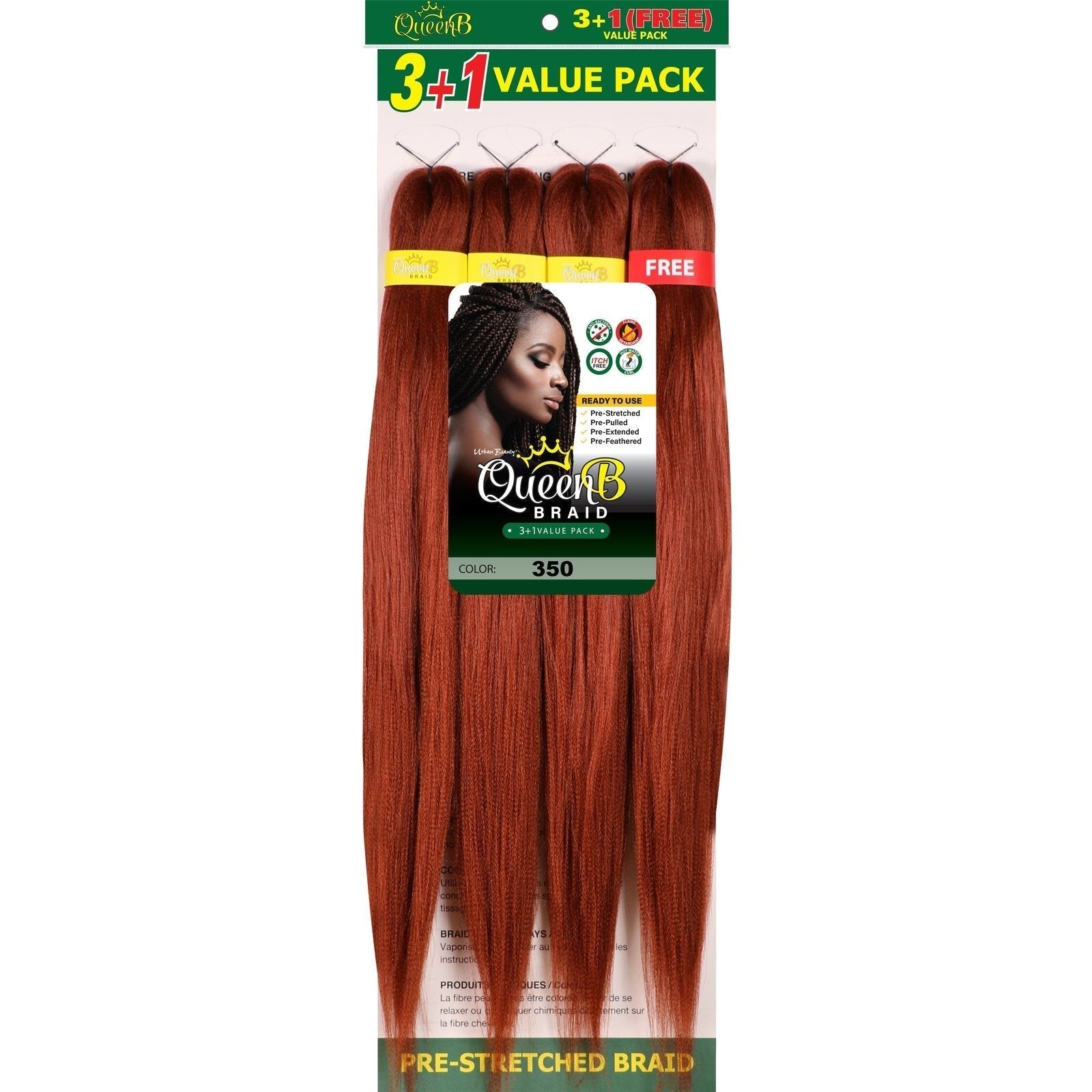 Queen B Pre-Stretched Value Pack Queen B Pre-Stretched Value Pack URBAN BEAUTY