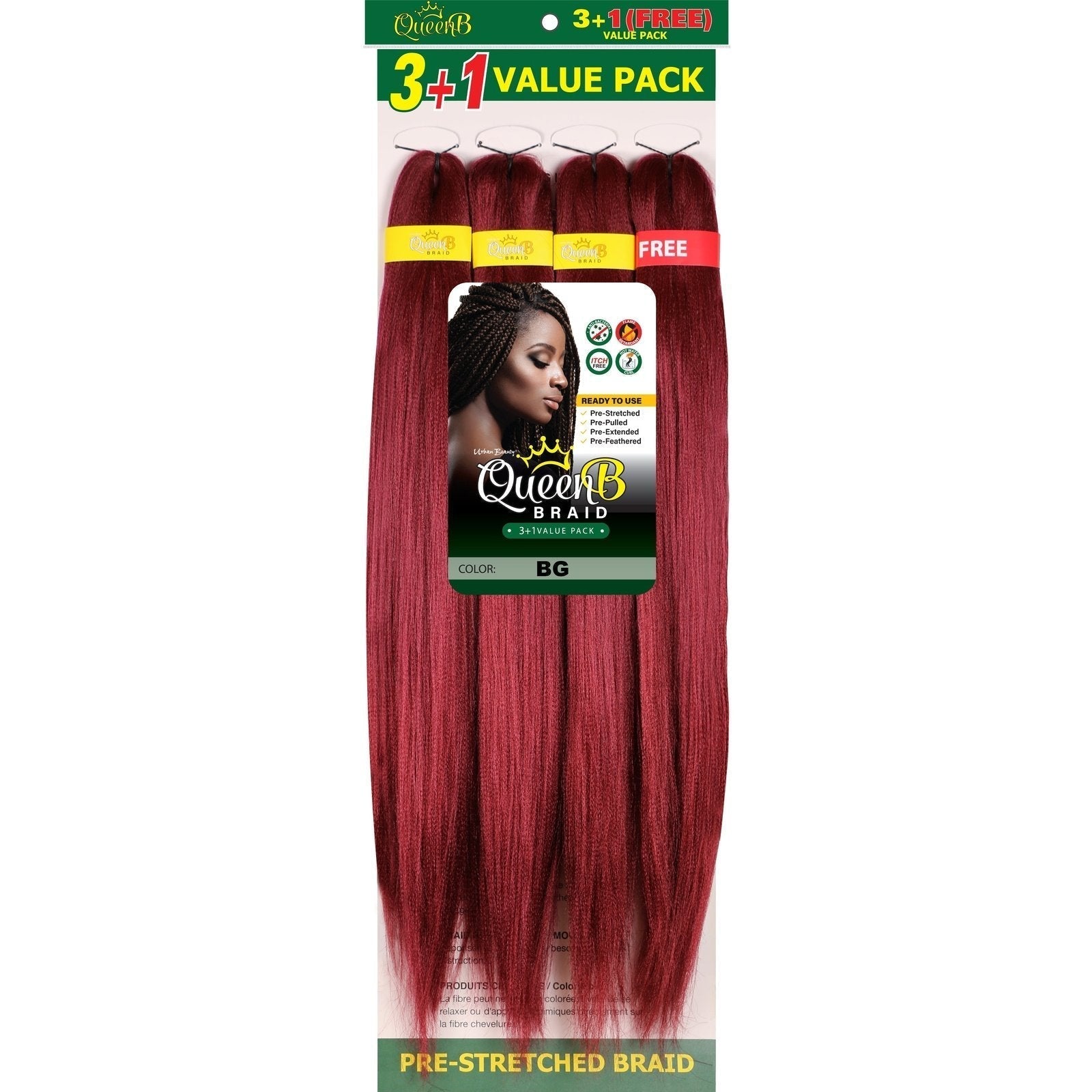 Queen B Pre-Stretched Value Pack Queen B Pre-Stretched Value Pack URBAN BEAUTY