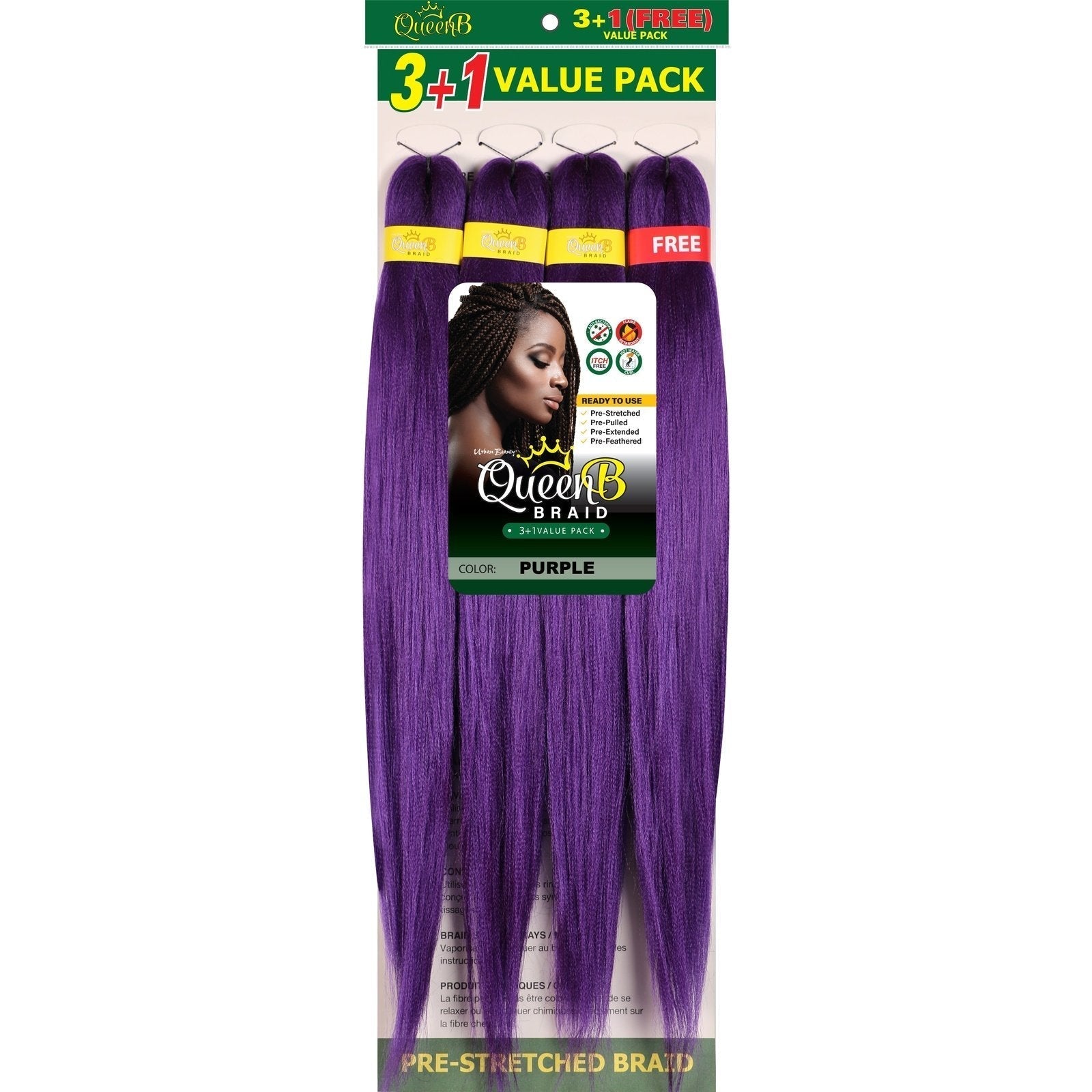 Queen B Pre-Stretched Value Pack Queen B Pre-Stretched Value Pack URBAN BEAUTY