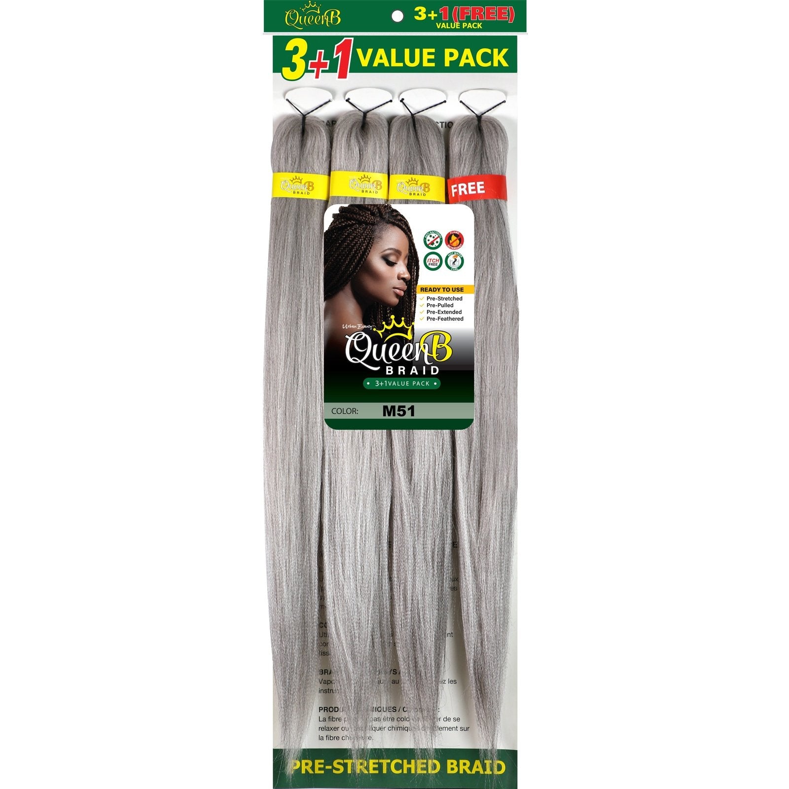 Queen B Pre-Stretched Value Pack Queen B Pre-Stretched Value Pack URBAN BEAUTY