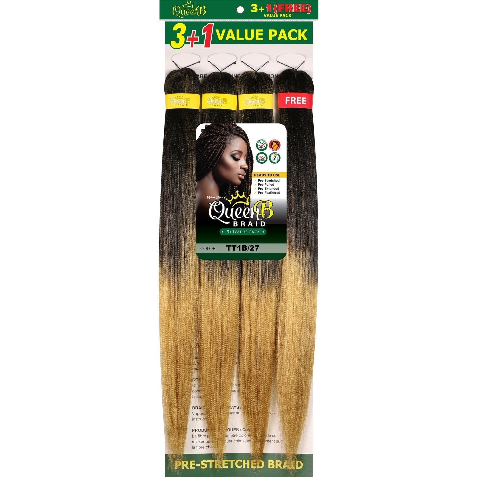 Queen B Pre-Stretched Value Pack Queen B Pre-Stretched Value Pack URBAN BEAUTY