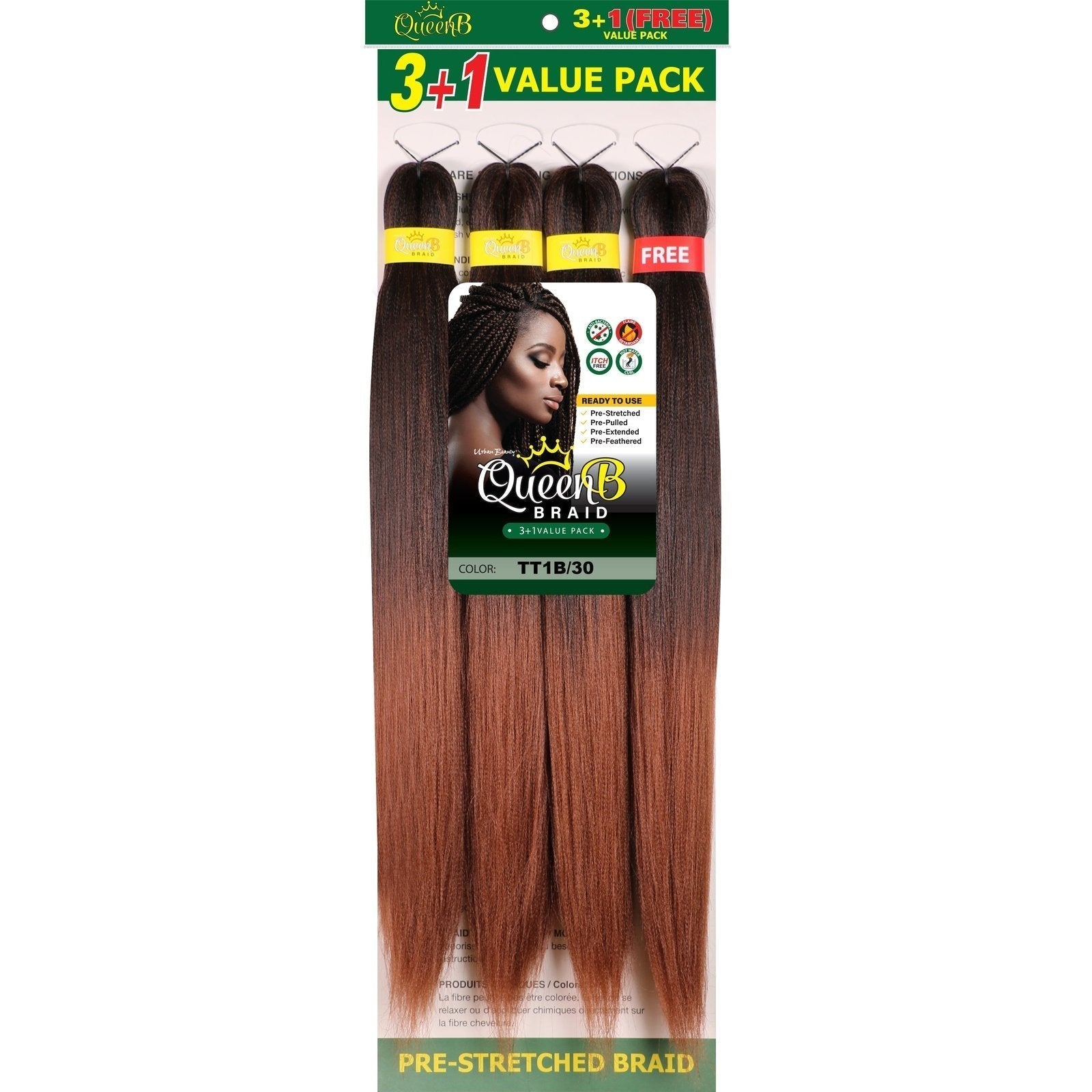 Queen B Pre-Stretched Value Pack Queen B Pre-Stretched Value Pack URBAN BEAUTY