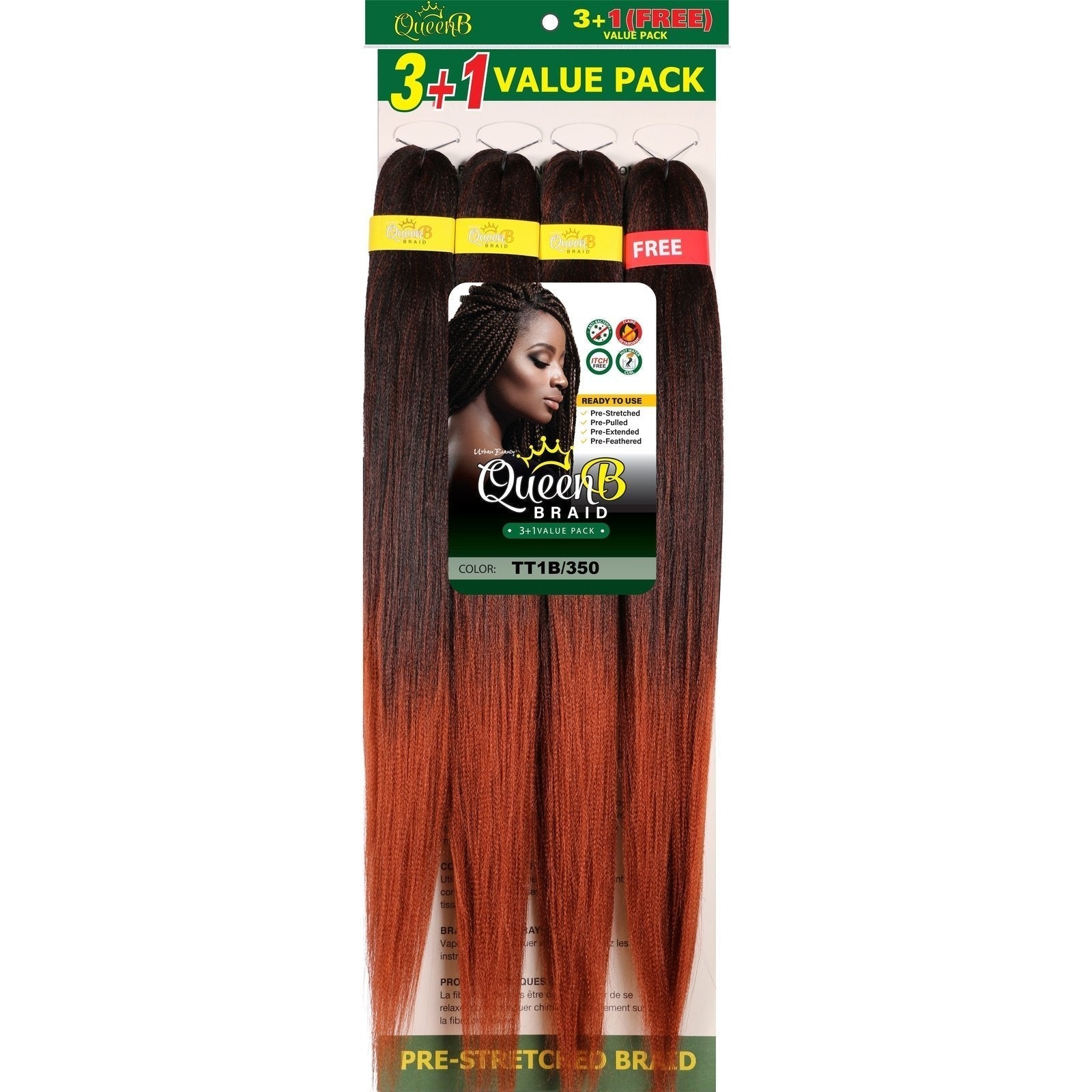 Queen B Pre-Stretched Value Pack Queen B Pre-Stretched Value Pack URBAN BEAUTY