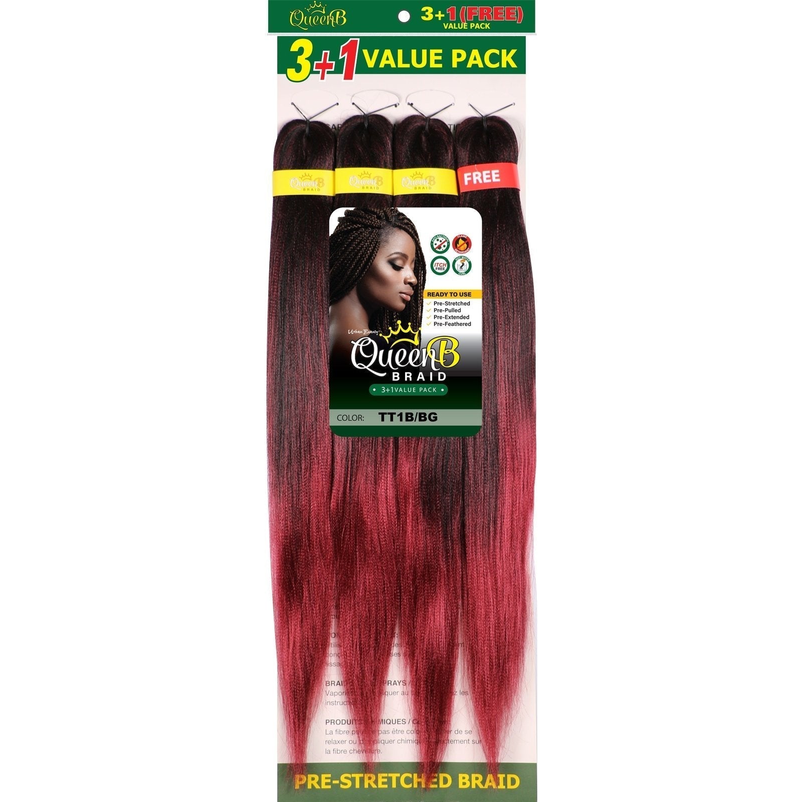 Queen B Pre-Stretched Value Pack Queen B Pre-Stretched Value Pack URBAN BEAUTY