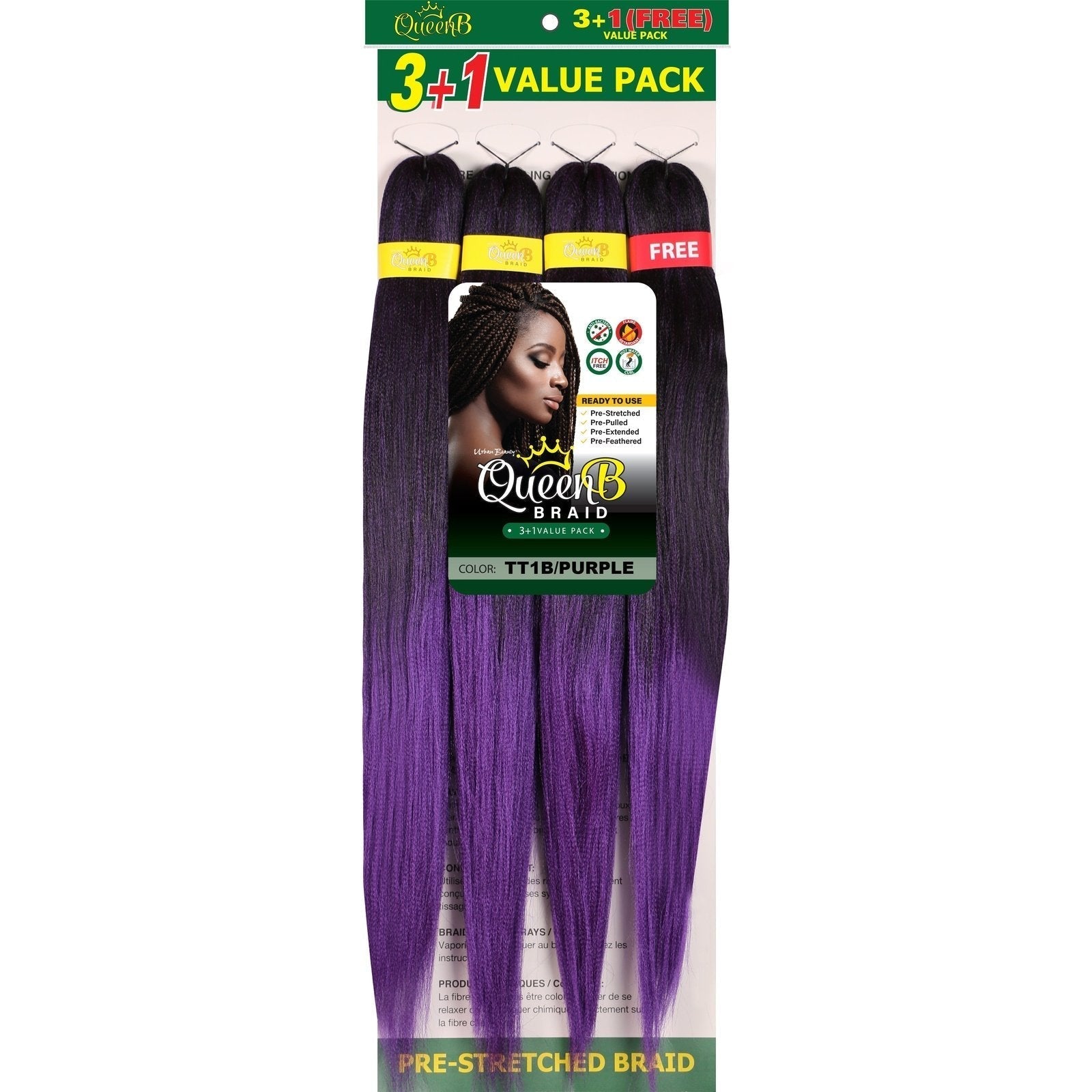 Queen B Pre-Stretched Value Pack Queen B Pre-Stretched Value Pack URBAN BEAUTY