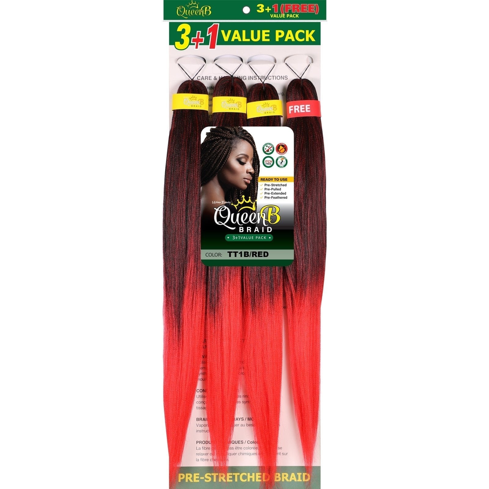 Queen B Pre-Stretched Value Pack Queen B Pre-Stretched Value Pack URBAN BEAUTY