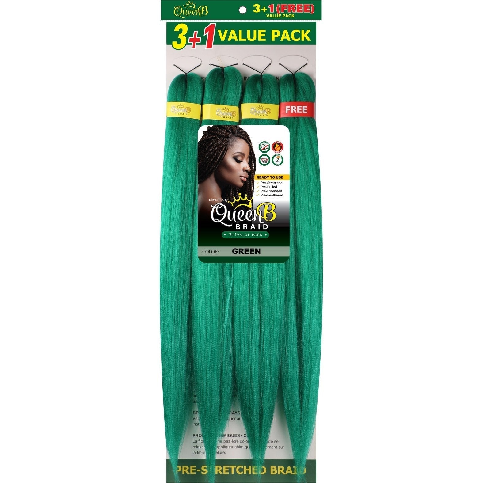 Queen B Pre-Stretched Value Pack Queen B Pre-Stretched Value Pack URBAN BEAUTY