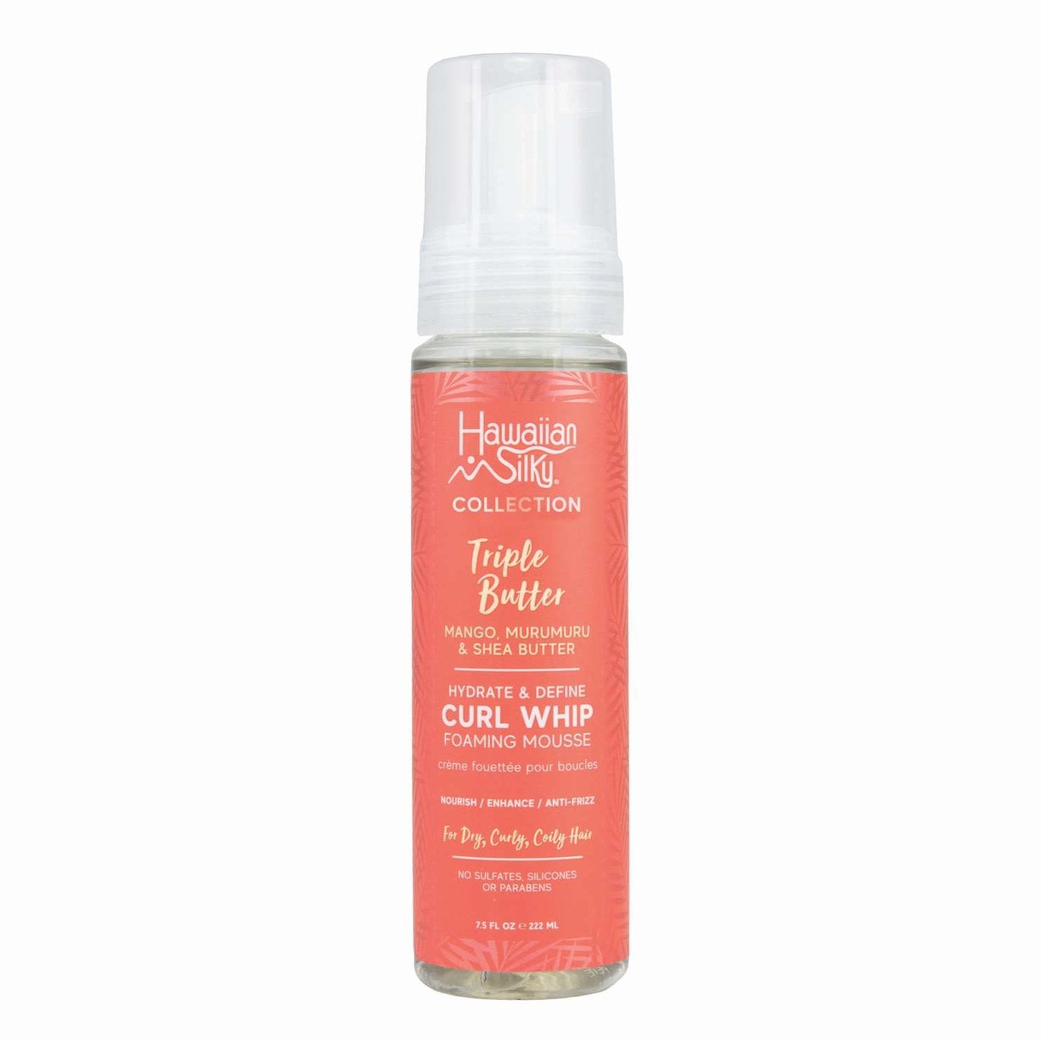 Hawaiian Silky Collection Triple Butter Hydrate Define Curl Whip Foaming Mousse Hawaiian Silky Collection Triple Butter Hydrate Define Curl Whip Foaming Mousse HAWAIIAN SILKY