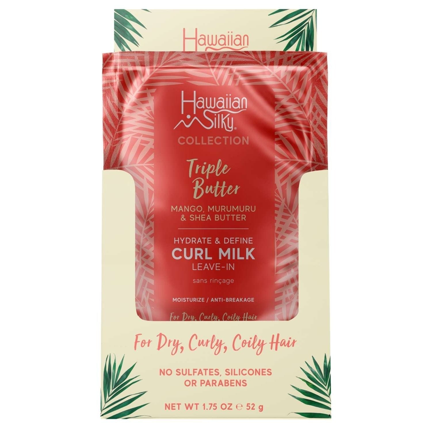 Hawaiian Silky Collection Triple Butter Hydrate Define Curl Milk Leave-In Moisturizer Display Box Hawaiian Silky Collection Triple Butter Hydrate Define Curl Milk Leave-In Moisturizer Display Box HAWAIIAN SILKY