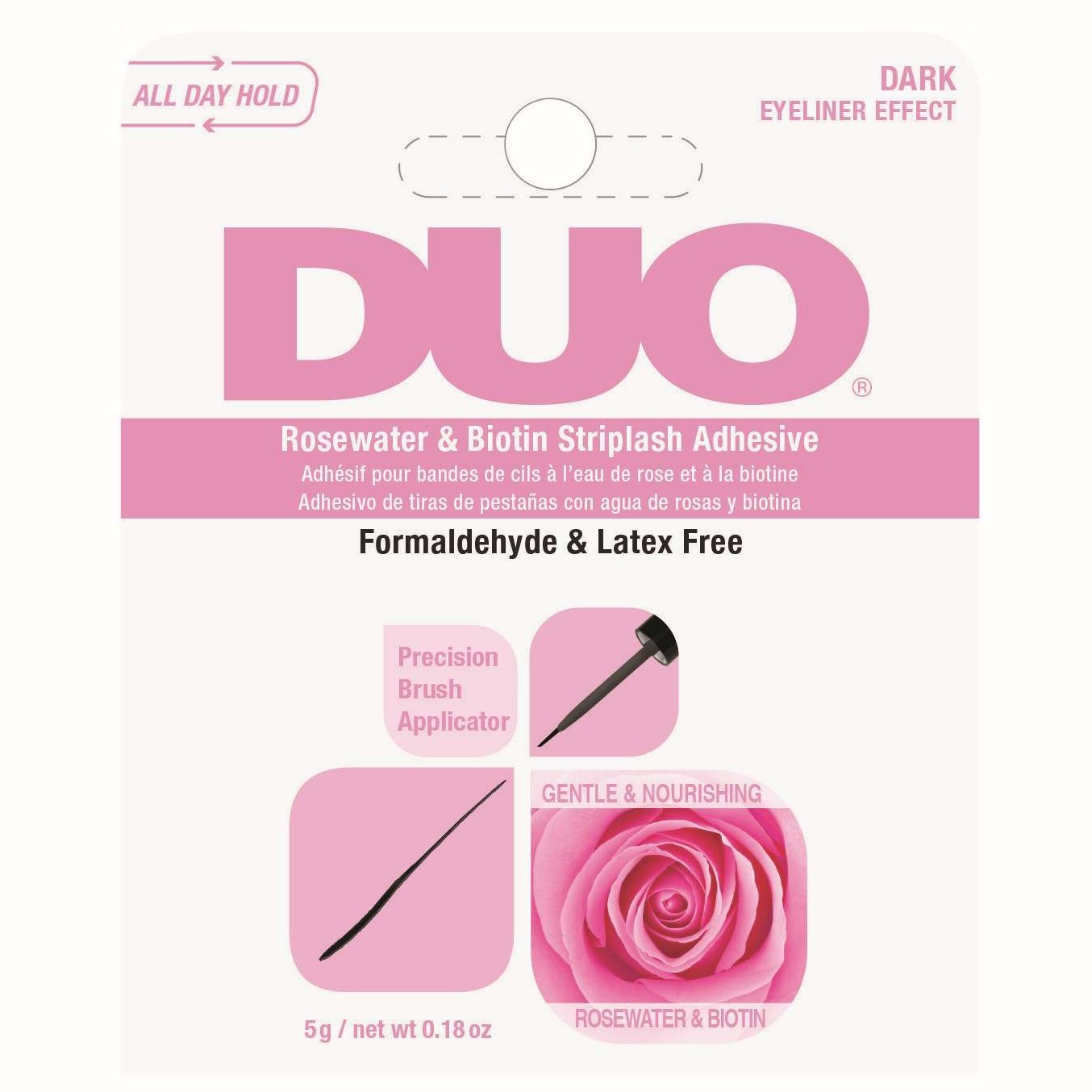 Ardell Lash Adhesives Duo Biotin  Rosewater Clear Ardell Lash Adhesives Duo Biotin  Rosewater Clear ARDELL