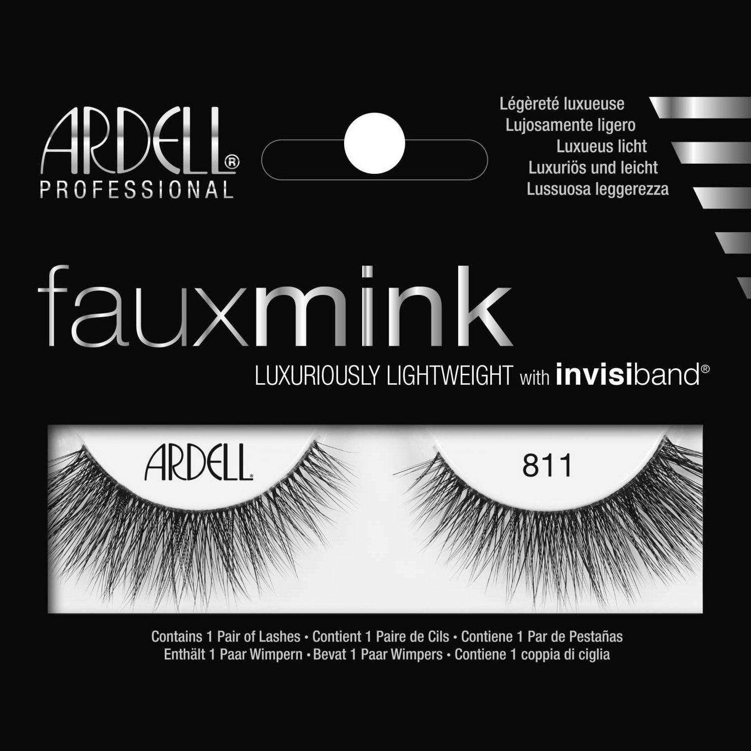 Ardell Faux Mink Luxuriously Lightweight With Invisiband 811 Ardell Faux Mink Luxuriously Lightweight With Invisiband 811 ARDELL