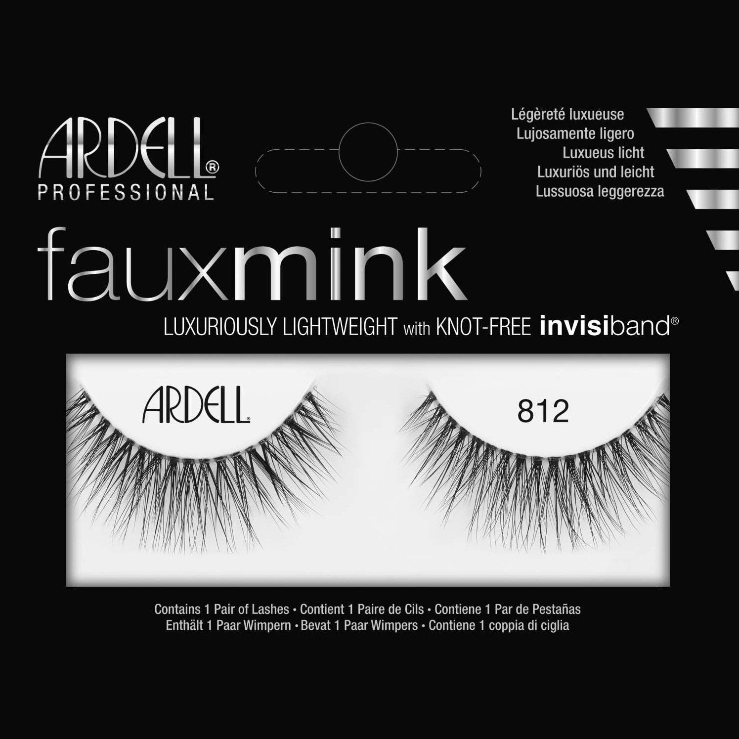 Ardell Faux Mink Luxuriously Lightweight With Invisiband 812 Ardell Faux Mink Luxuriously Lightweight With Invisiband 812 ARDELL