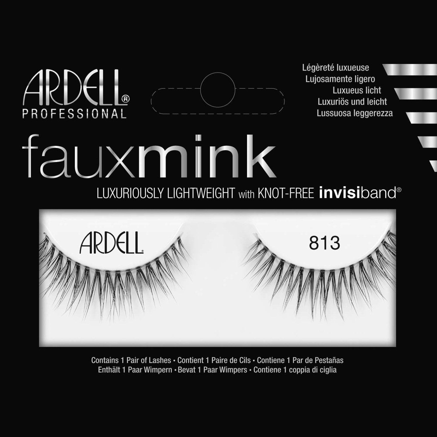 Ardell Faux Mink Luxuriously Lightweight With Invisiband 813 Ardell Faux Mink Luxuriously Lightweight With Invisiband 813 ARDELL