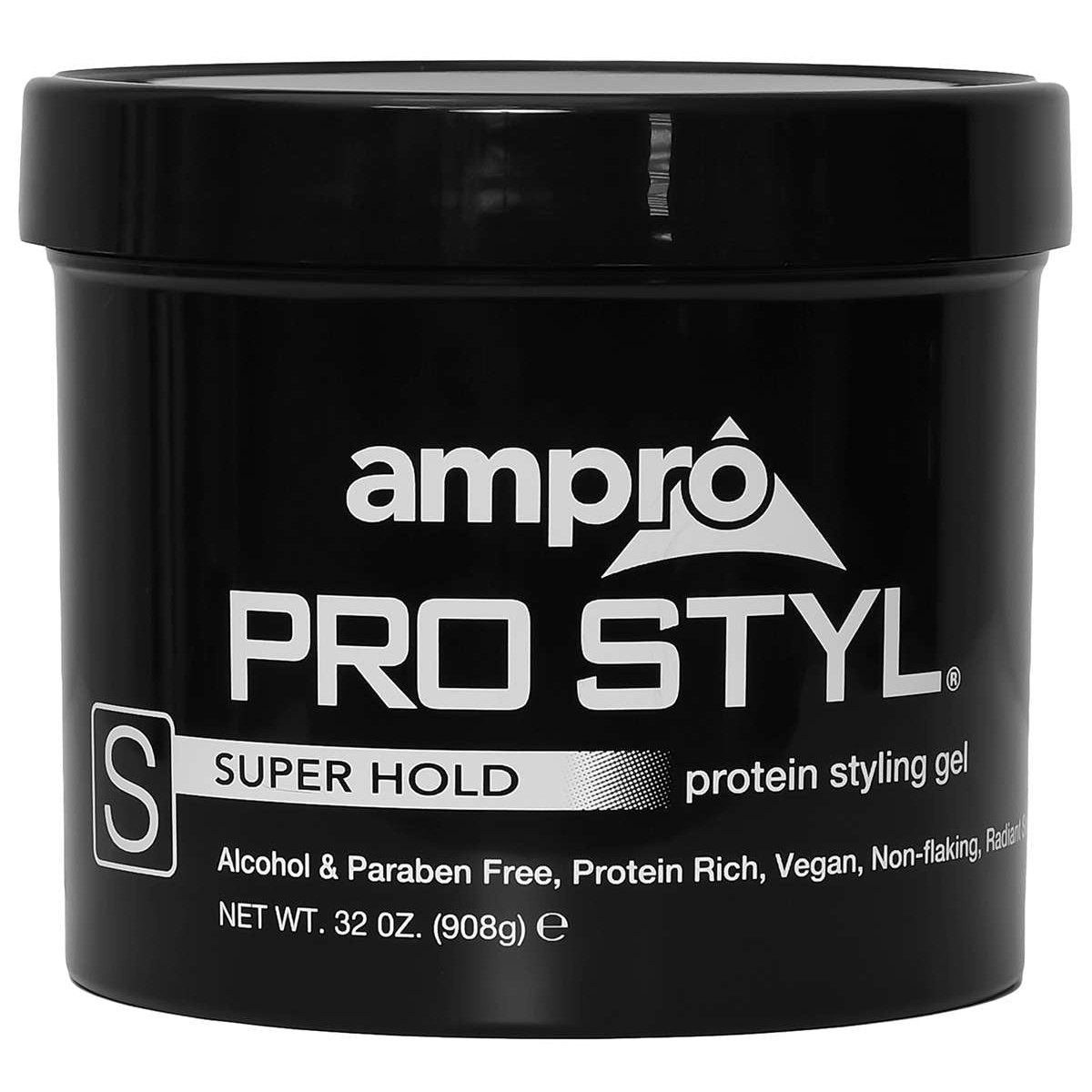 Ampro Styling Gel Protein Black-Super Hold 32 oz Ampro Styling Gel Protein Black-Super Hold 32 oz AMPRO