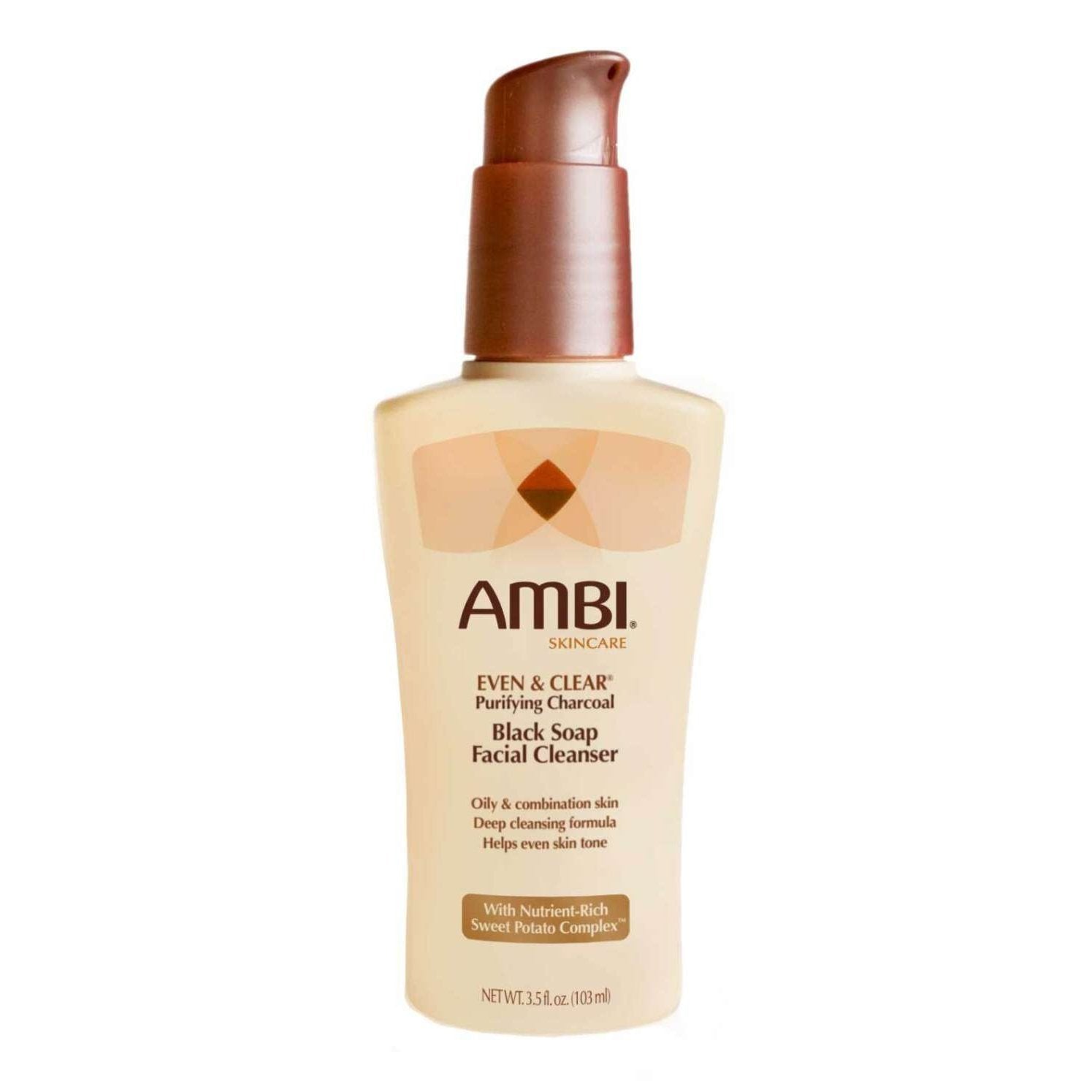Ambi Even Clear Purifying Charcoal Black Soap Facial Cleanser Ambi Even Clear Purifying Charcoal Black Soap Facial Cleanser AMBI