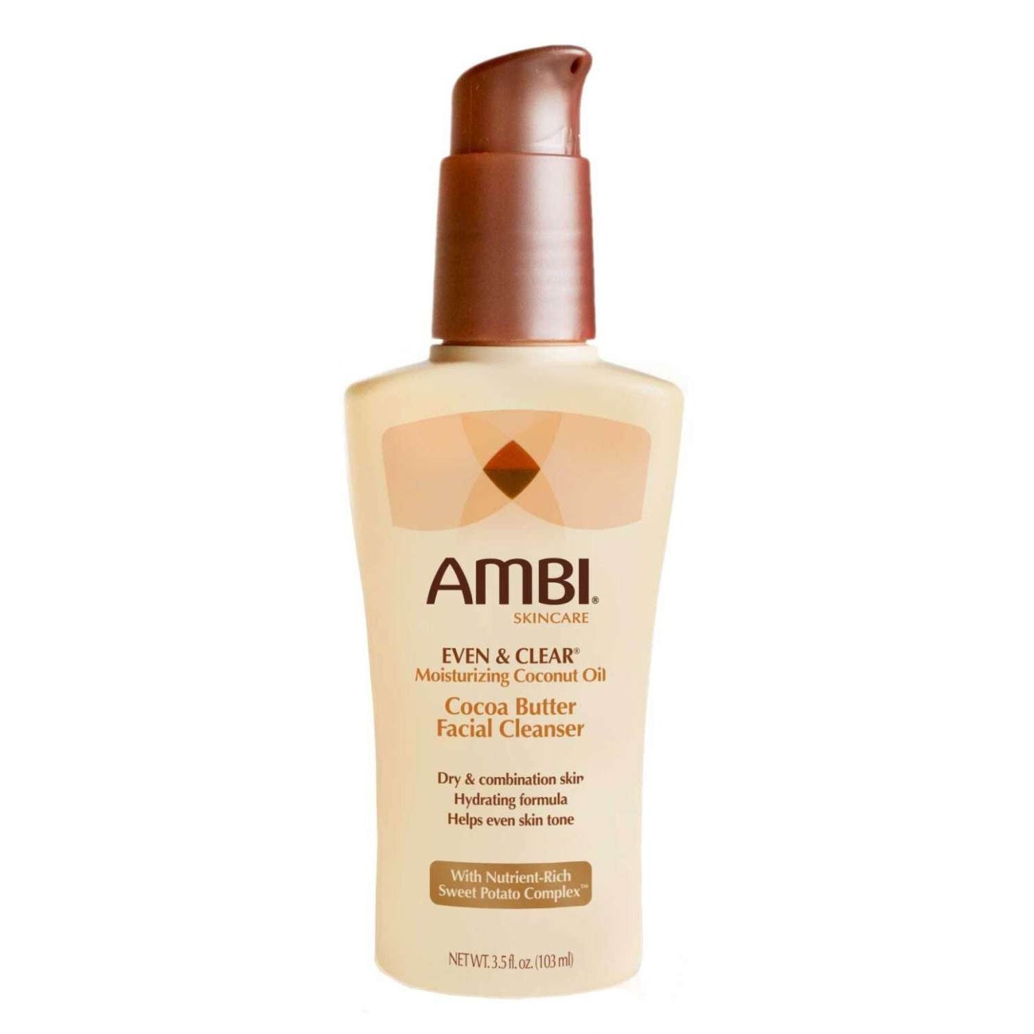 Ambi Even  Clear Moisturizing Coconut Oil Cocoa Butter Facial Cleanser Ambi Even  Clear Moisturizing Coconut Oil Cocoa Butter Facial Cleanser AMBI