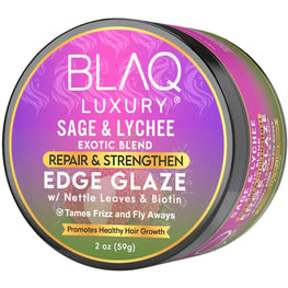 Blaq Luxury Sage & Lychee Exotic Blend Edge Glaze 2 Oz (Pack Of 2) Blaq