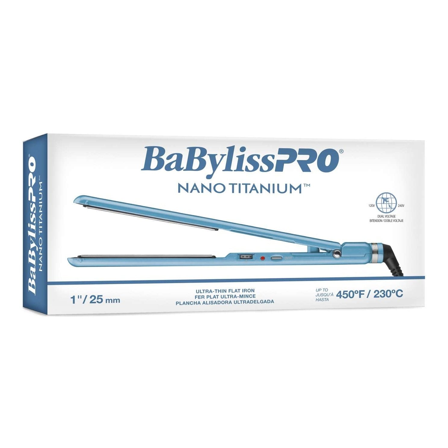 Babylisspro Nano Titanium Ultra-Thin Straightener Babylisspro Nano Titanium Ultra-Thin Straightener BABYLISS