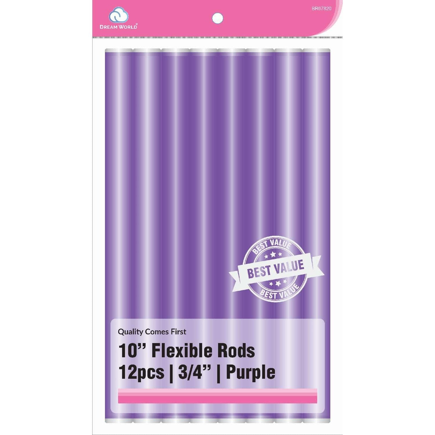 Brittny Rod Flex 10 V/P Purple 6Ct - 3/4 Brittny Rod Flex 10 V/P Purple 6Ct - 3/4 BRITTNY