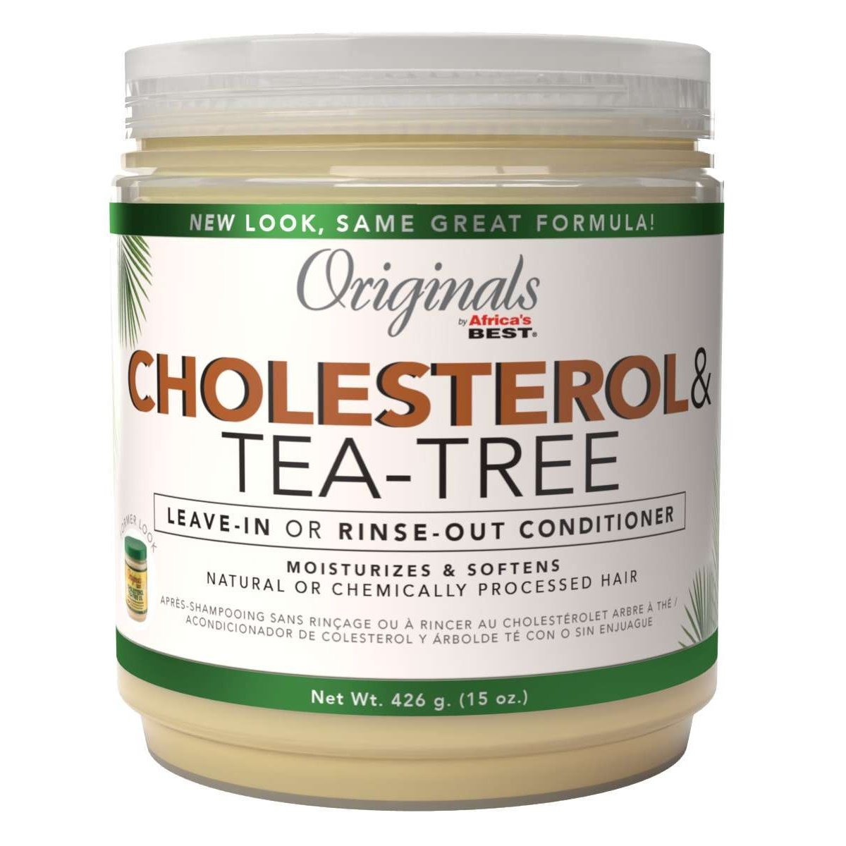 Africas Best Originals Cholesterol Tea-Tree Leave-In Or Rinse-Out Conditioner Africas Best Originals Cholesterol Tea-Tree Leave-In Or Rinse-Out Conditioner AFRICAS BEST