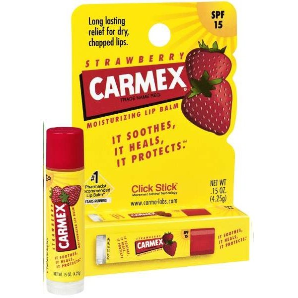 Carmex Daily Care Strawberry Flavor With Spf 15 Carded Stick Carmex Daily Care Strawberry Flavor With Spf 15 Carded Stick Carmex