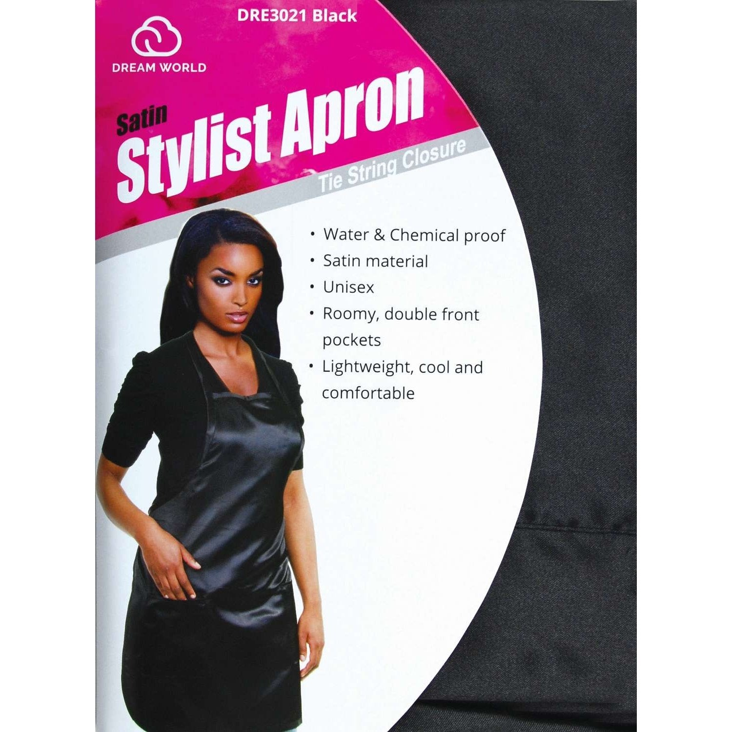 Dream Salon Wear -Stylist Apron Satin Dream Salon Wear -Stylist Apron Satin DREAM