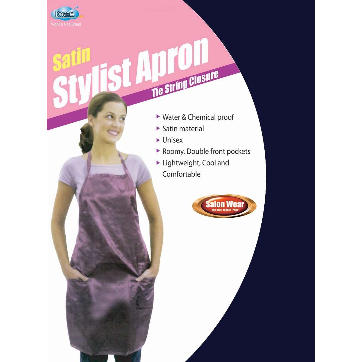 Dream Salon Wear -Stylist Apron Satin Dream Salon Wear -Stylist Apron Satin DREAM