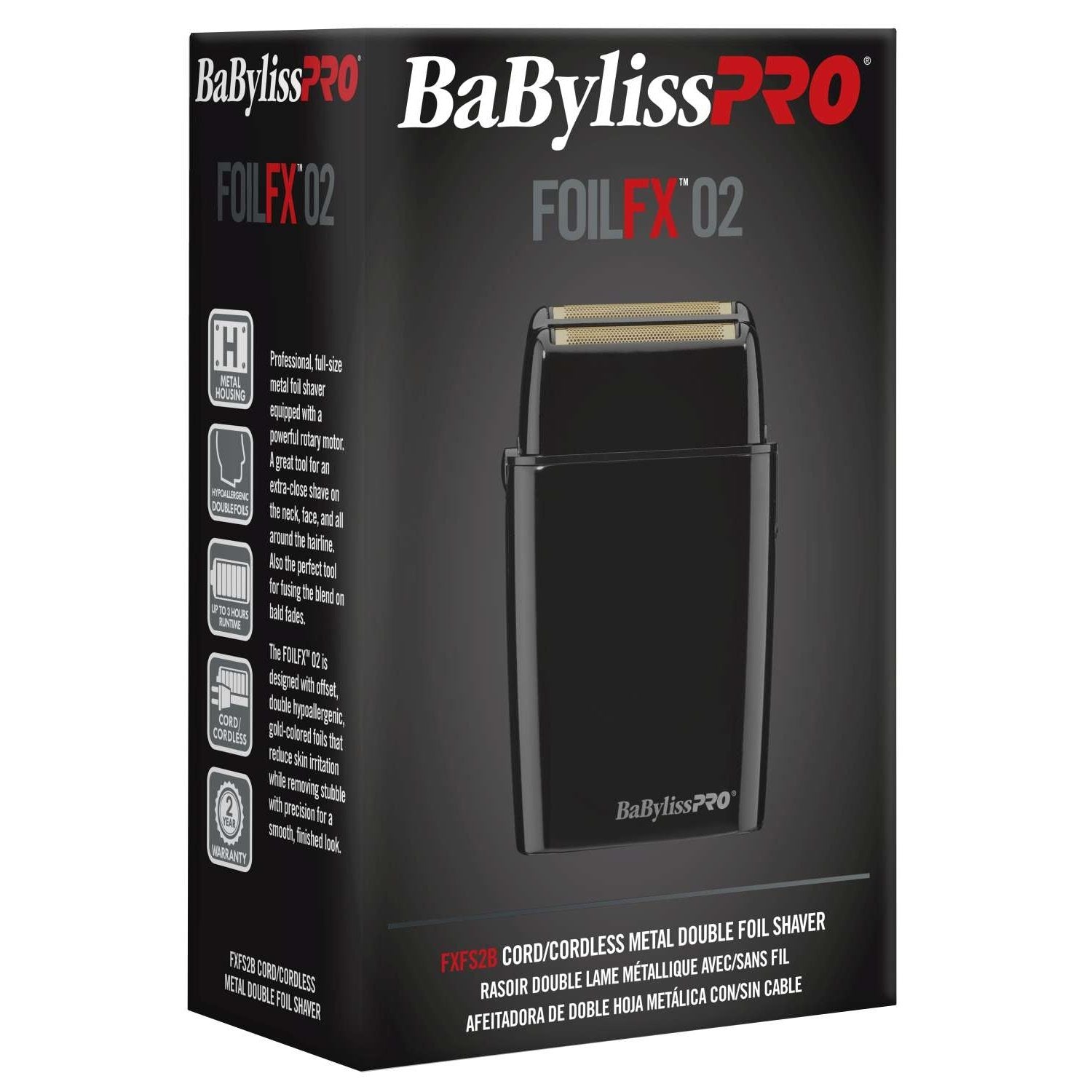 Blackfx Double Foil Shaver Blackfx Double Foil Shaver BABYLISS