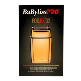 Babylisspro Foilfx02 Cordless Gold Metal Double Foil Shaver BABYLISS