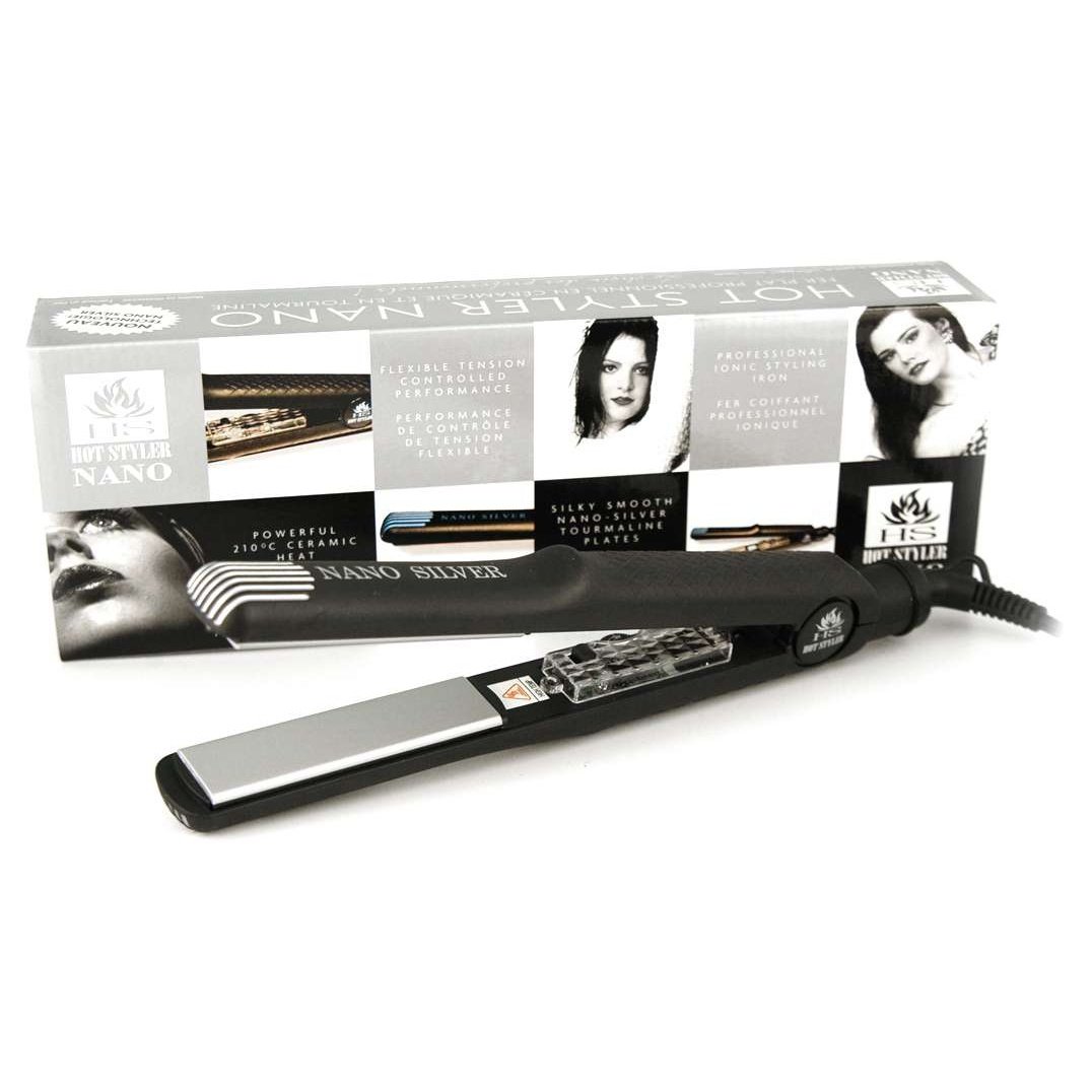 Hot Styler Silver Nano Flat Iron Hot Styler Silver Nano Flat Iron HOT TOOLS