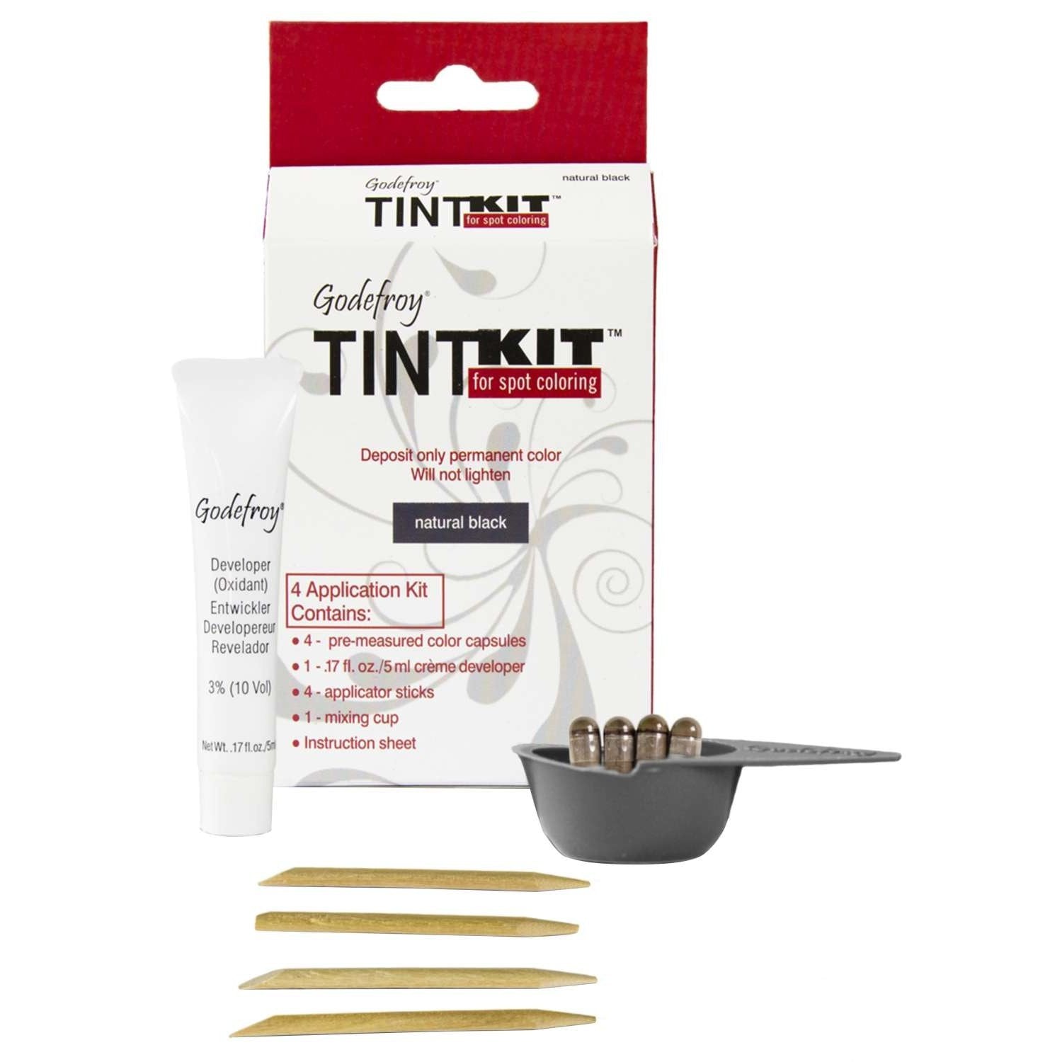 Instant Eyebrow Tint Sensitive - 12 Pc Display - 3 Jet Black  3 Nat Black. 3 Dk Brown  3 Med Brown Instant Eyebrow Tint Sensitive - 12 Pc Display - 3 Jet Black  3 Nat Black. 3 Dk Brown  3 Med Brown Godefroy
