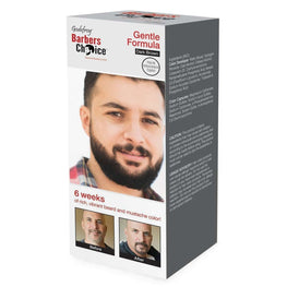 Barbers Choice Beard Mustache Color 3-Application Kit Dark Brown Godefroy