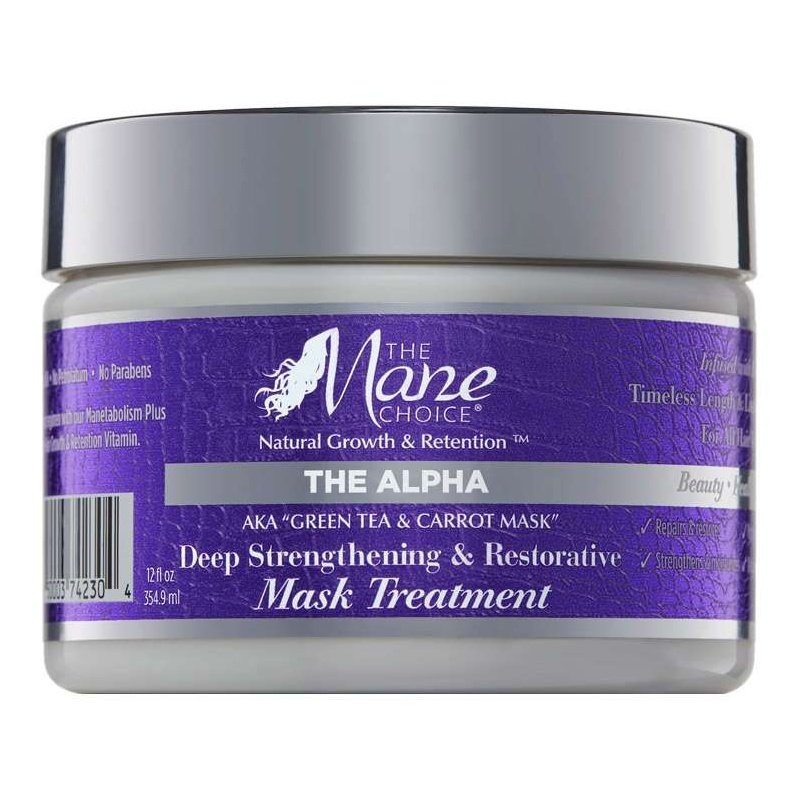 The Mane Choice The Alpha Green Tea Carrot Deep Strengthening Restorative Treatment Mask The Mane Choice The Alpha Green Tea Carrot Deep Strengthening Restorative Treatment Mask THE MANE CHOICE