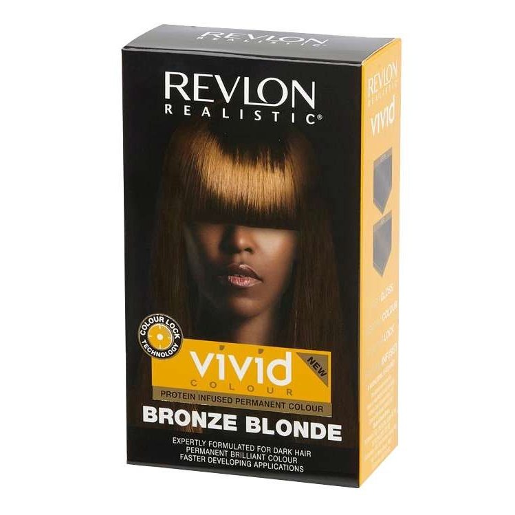 Revlon Realistic Vivid Colour Protein Infused Permanent Colour Warm Bronze Blonde Revlon Realistic Vivid Colour Protein Infused Permanent Colour Warm Bronze Blonde REVLON