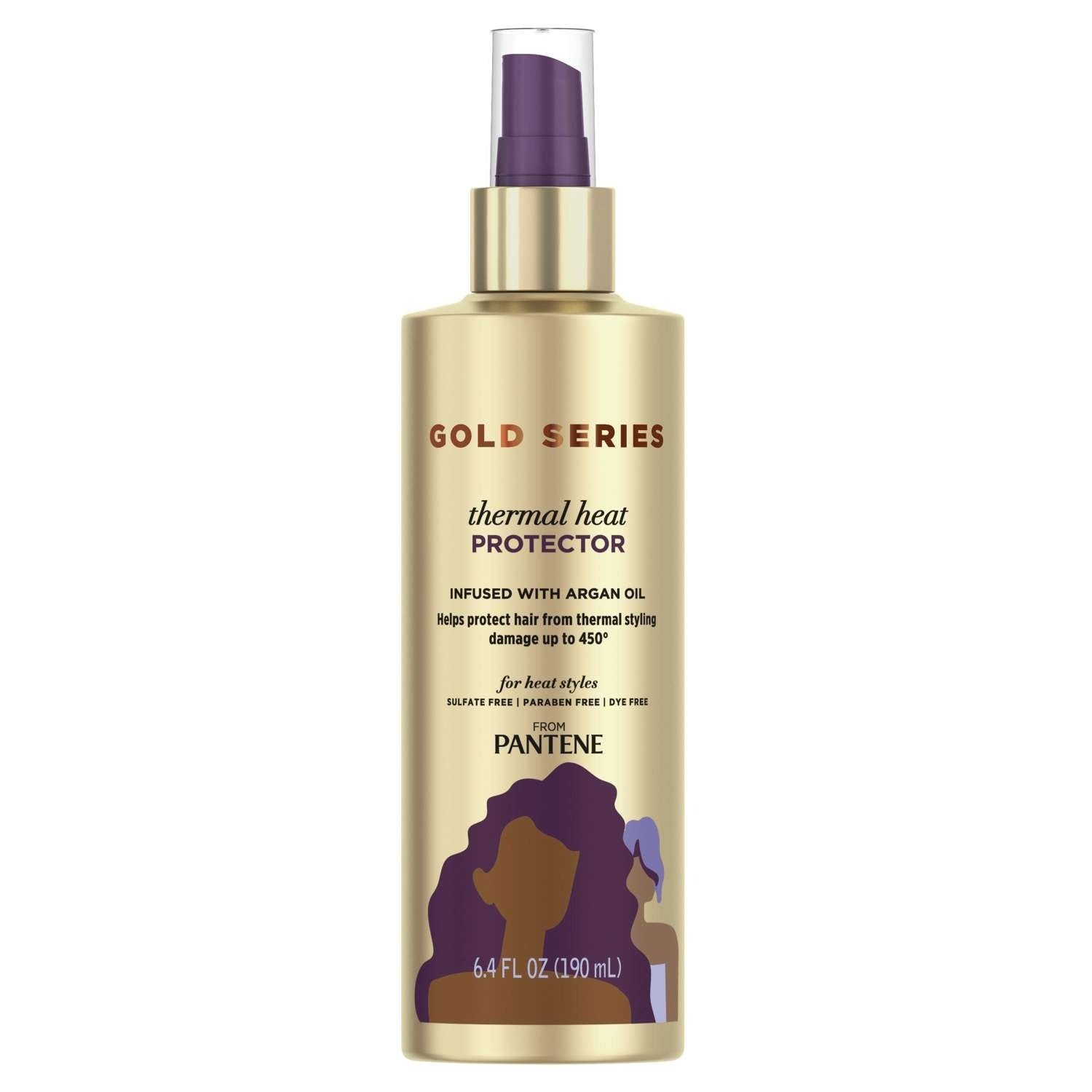 Pantene Gold Series Thermal Heat Protector Infused With Argan Oil Pantene Gold Series Thermal Heat Protector Infused With Argan Oil Pantene